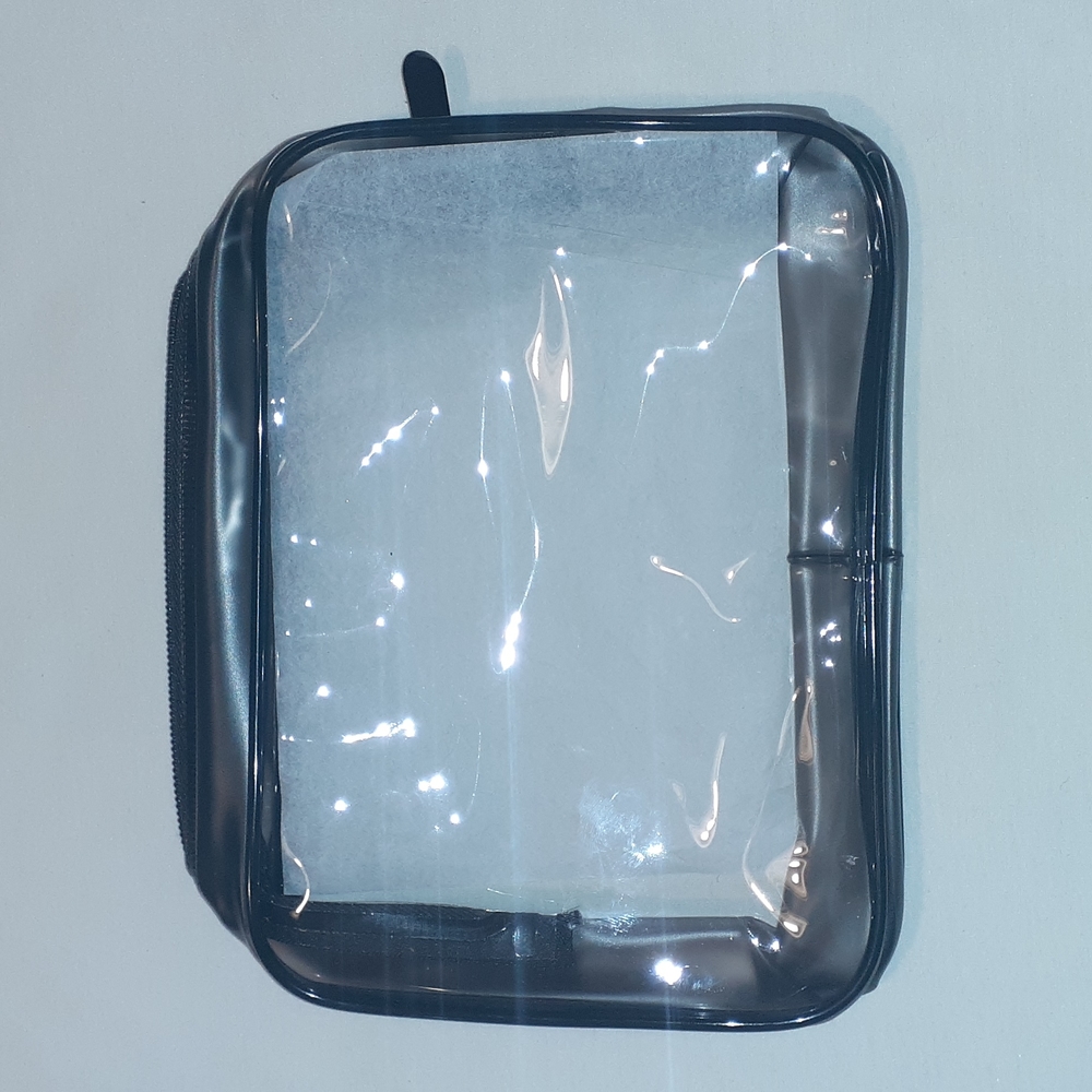 Vinyl cosmetic bag